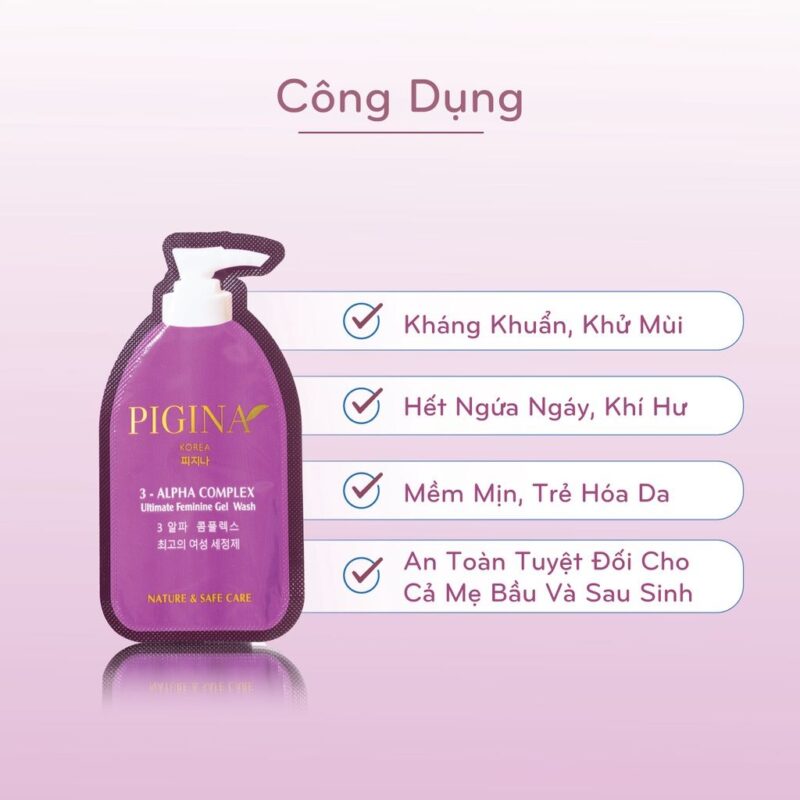 Alternative view of Dung dịch vệ sinh Pigina 5ml [Combo 5 gói]