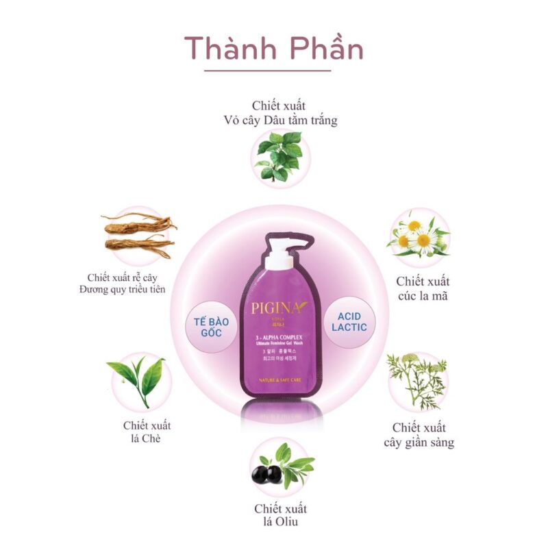 Dung dịch vệ sinh Pigina 5ml [Combo 5 gói]