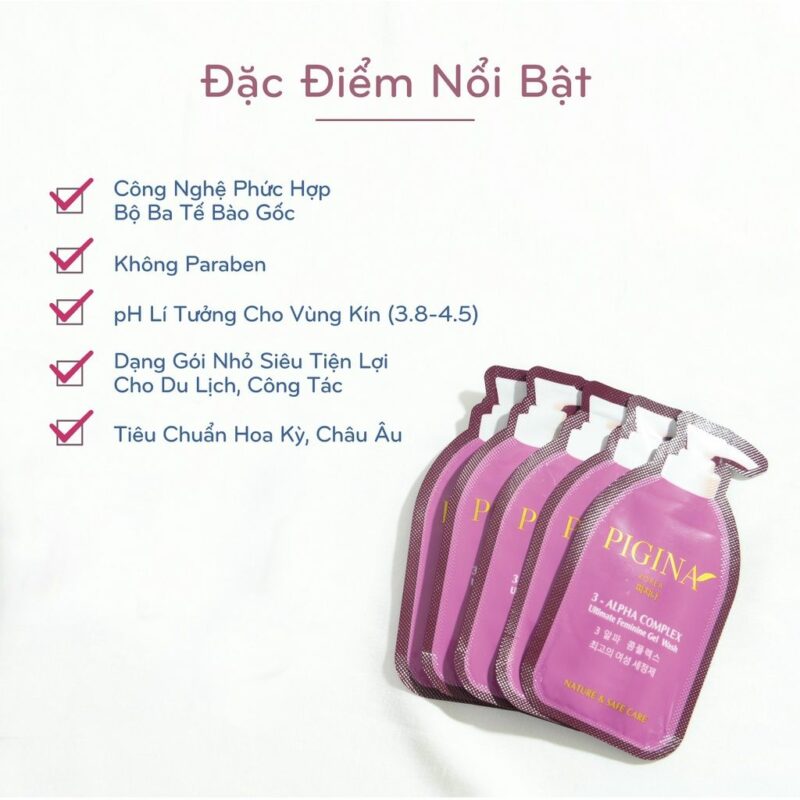 Dung dịch vệ sinh Pigina 5ml [Combo 5 gói]