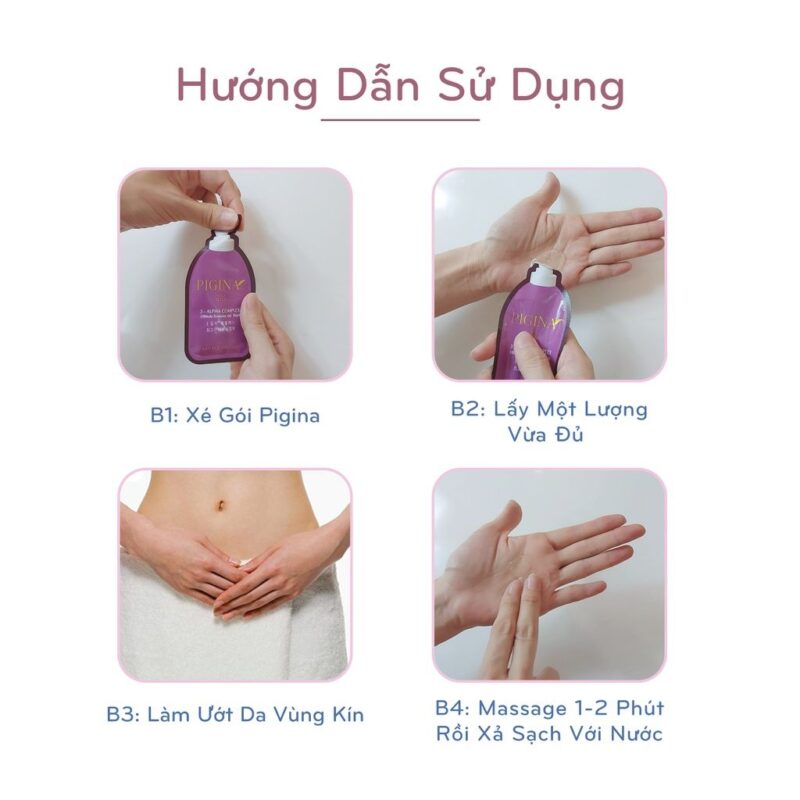Dung dịch vệ sinh Pigina 5ml [Combo 5 gói]