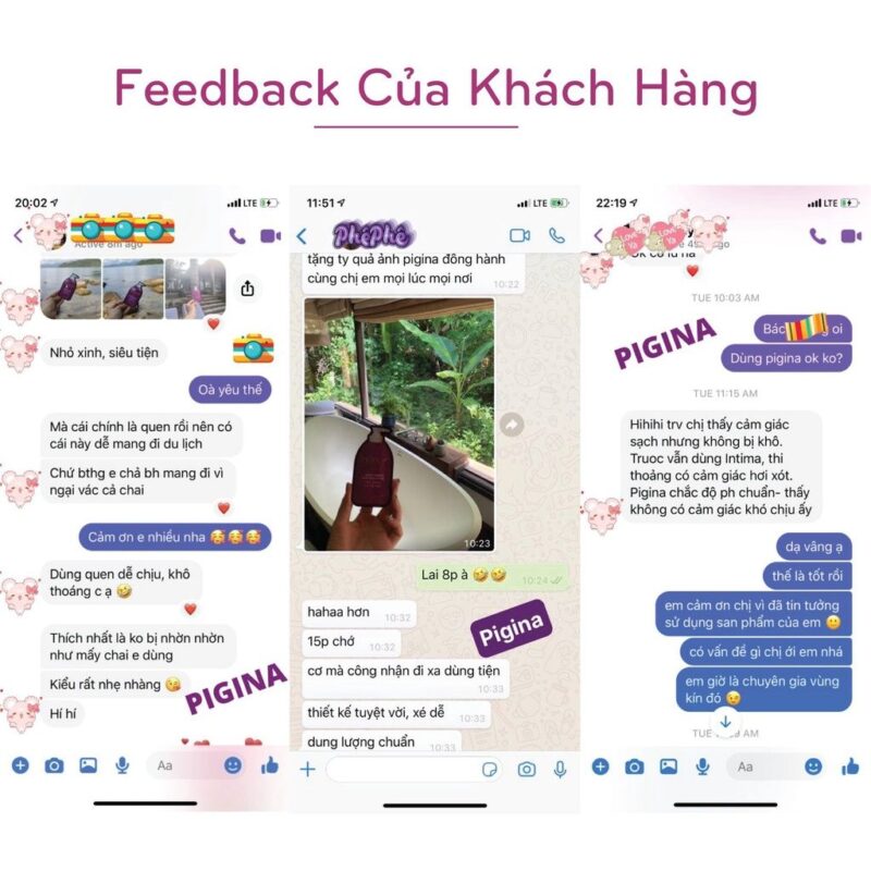 Dung dịch vệ sinh Pigina 5ml [Combo 5 gói]