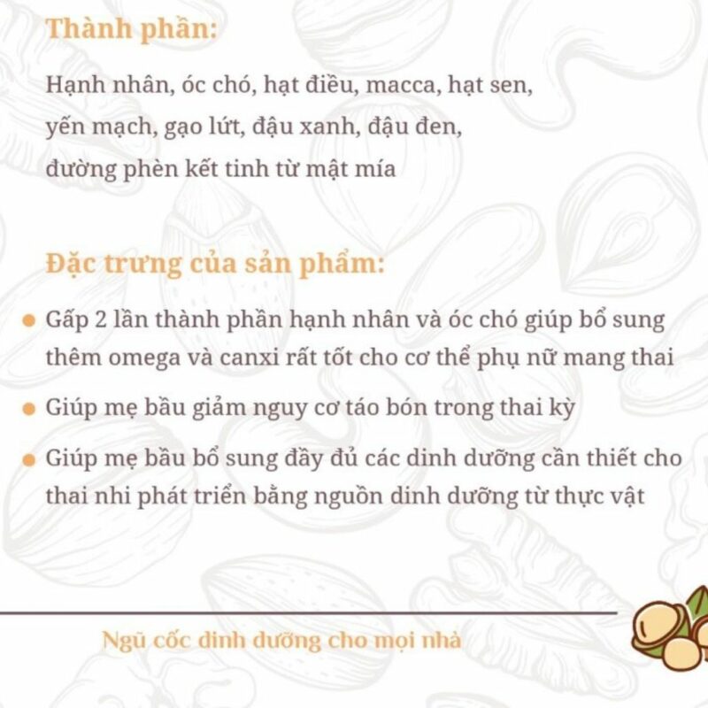 Ngũ cốc mẹ bầu Ecolim