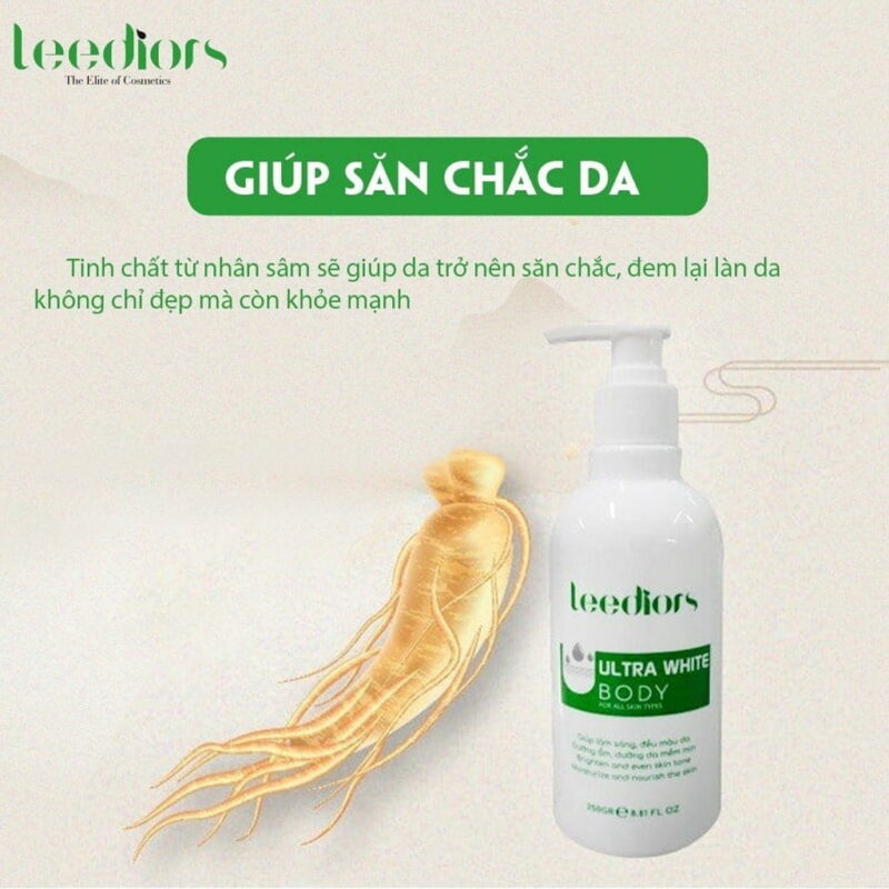 Kem dưỡng trắng toàn thân Leediors Ultra White Body