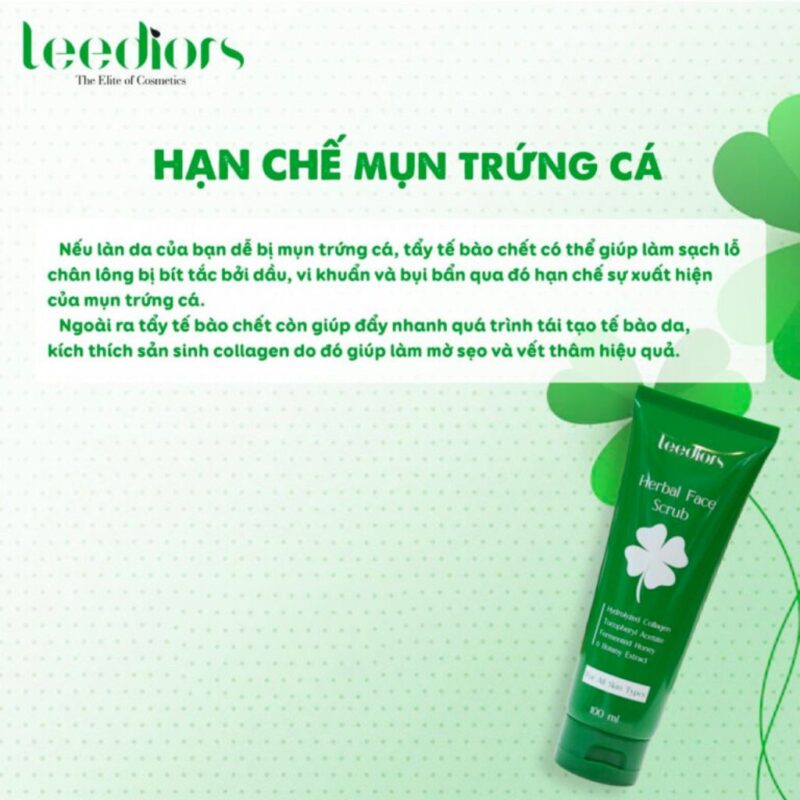 Tẩy tế bào chết Leediors Herbal Face Scrub