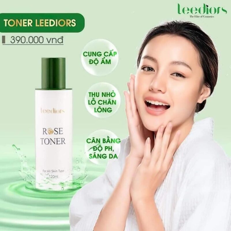 Nước hoa hồng Leediors Rose Toner