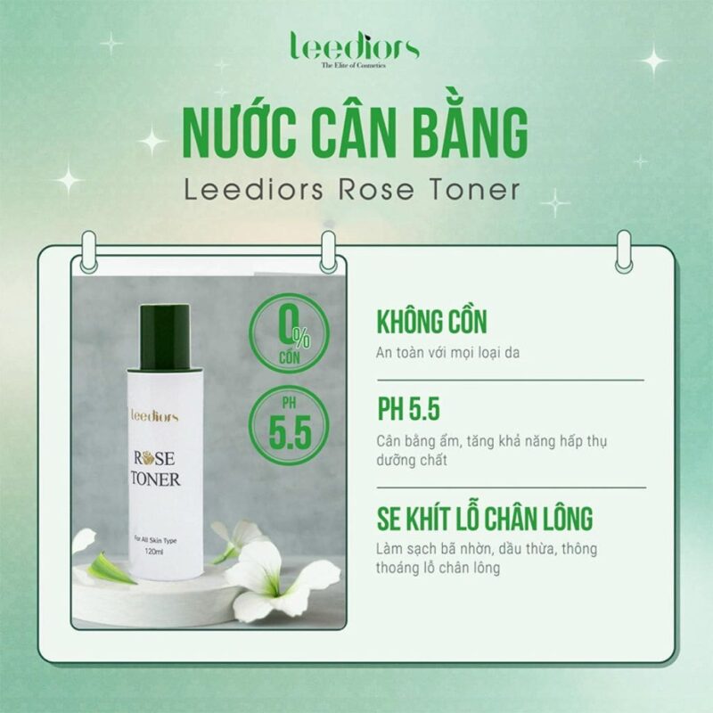 Alternative view of Nước hoa hồng Leediors Rose Toner