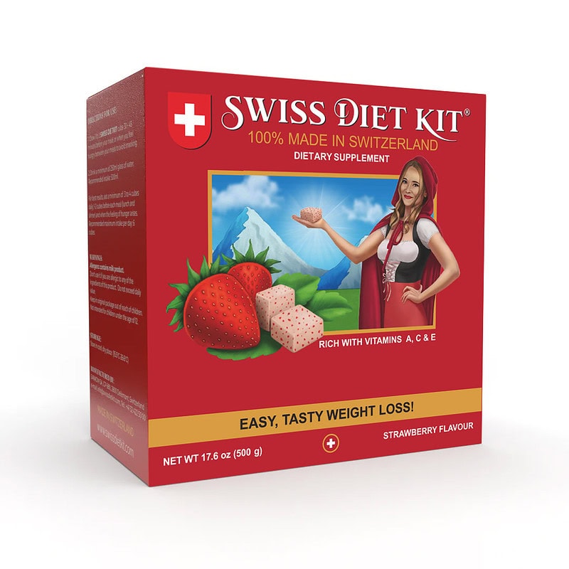Swiss Diet Kit - Kẹo giảm cân Thụy Sĩ - Vị dâu tây