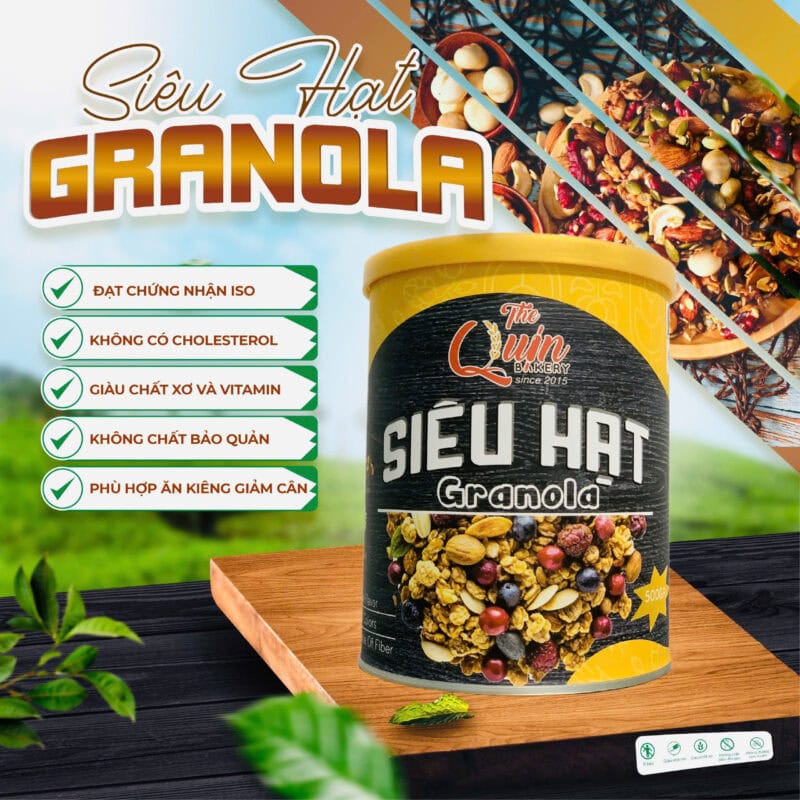 Siêu hạt Granola The Quin