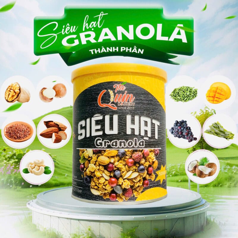 Siêu hạt Granola The Quin