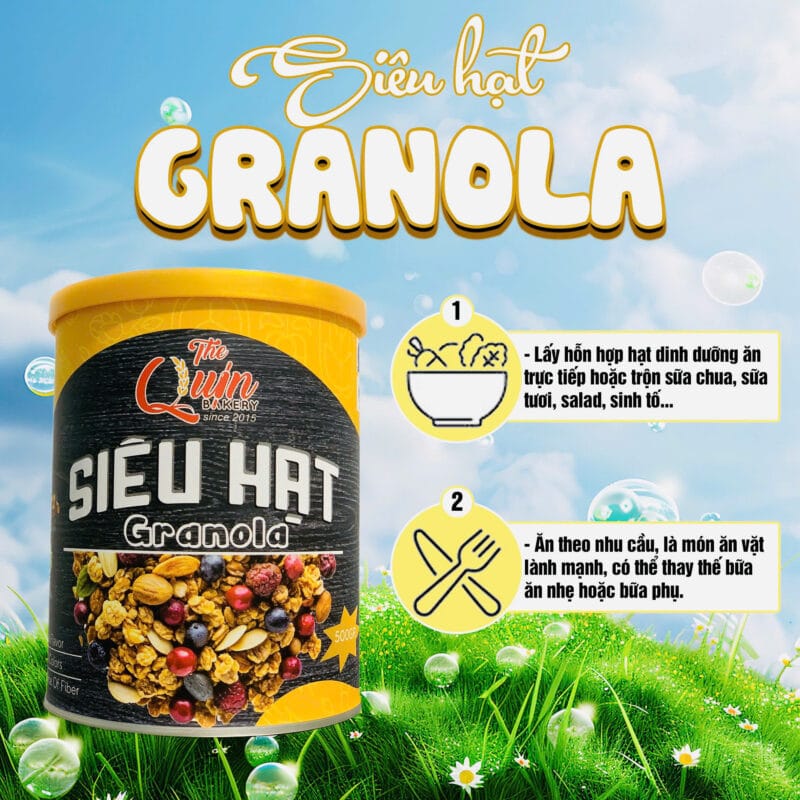 Siêu hạt Granola The Quin