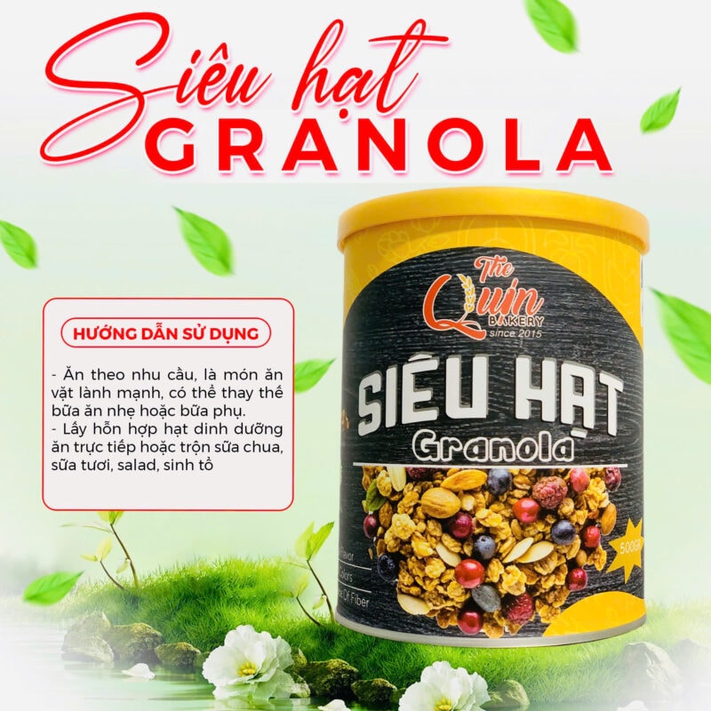 Siêu hạt Granola The Quin